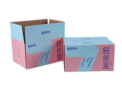 瓦楞纸食品彩箱定制 食品纸箱印刷包装厂
