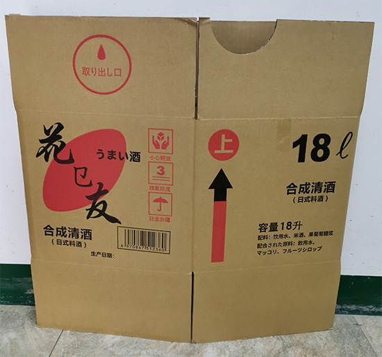 五层台湾黄纸日式料酒包装纸箱